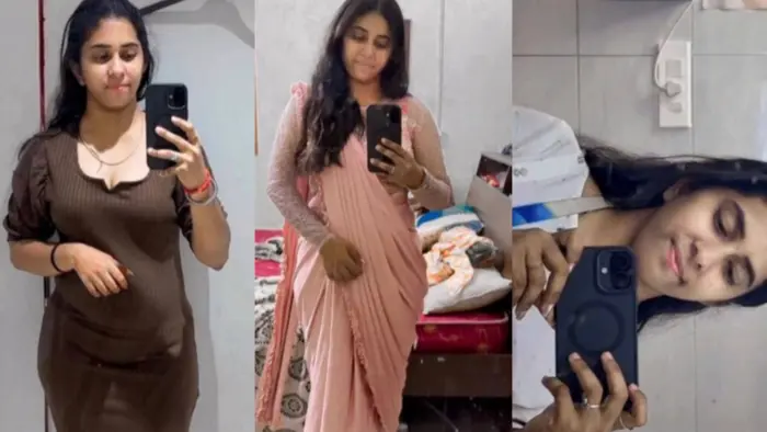 Indian Cute College Gf Showing Naked Full